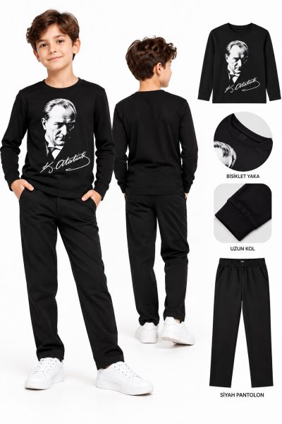 Siyah Atatürk uzunkol