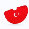 Kırmızı Türk Bayrağı Ay Yıldızlı Temalı Pelerin 135*75 cm 23 Nisan,19 Mayıs,29 Ekim Kutlamaları